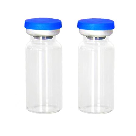 10 kpl 10 ml kirkasta lasinäytepulloa muovi-alumiinikannella