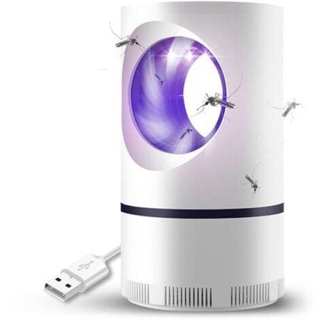 Elektrisk fotokatalytisk LED mygge-dræberlampe, USB-drevet, anti-flyvende insekter, egnet til hjemmet, kontoret, indendørs og l