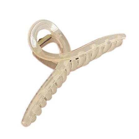 Hårklemme Stor størrelse Elegant temperament Halvgennemsigtig Skridsikker Frisure Dekoration Hovedbeklædning Jelly farve Kvinder Hoved Bag Hårklemme 