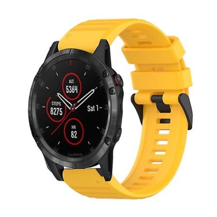 För Garmin Fenix ​​5 Plus 22mm horisontell textur watch med borttagningsverktyg