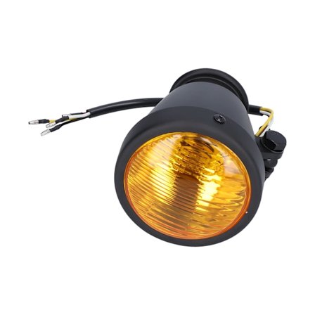 Motorcykel forlygte gul 55W retro zink legering hus udskiftning til Honda 12V motorcykler
