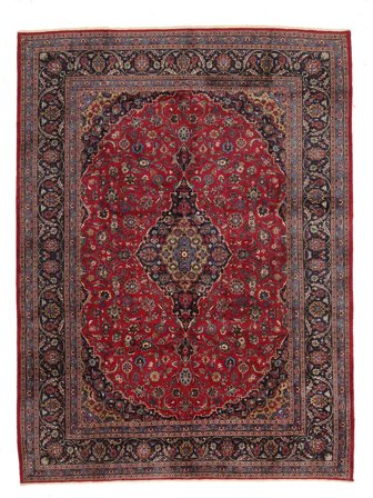 Medallion Large Keshan Rug 300X400 Wool