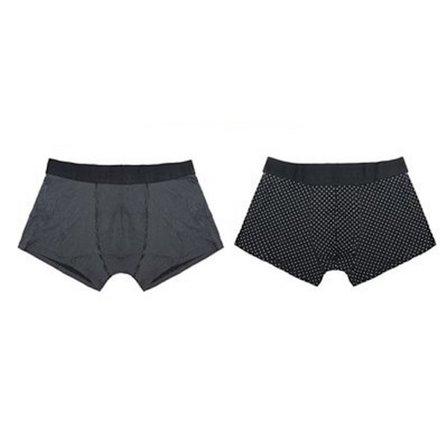 Wolf & Harte Herr Bambu Rich Spotted Boxer Shorts (2-pack)