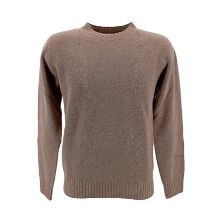 Altea, Round-neck Knitwear Bruin, Heren, Maat:M