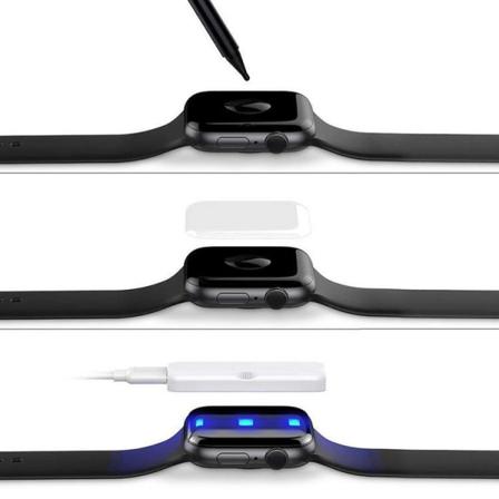 Glastify 2-pack Härdat Glas Apple Watch 7/8 (45mm) - Clear