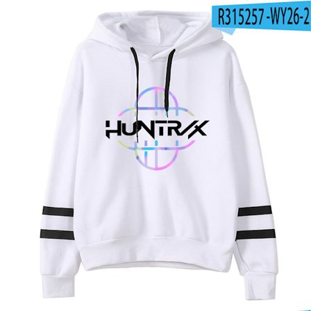 KPop Demon Hunters langermet hettegenser med dobbel stolpe