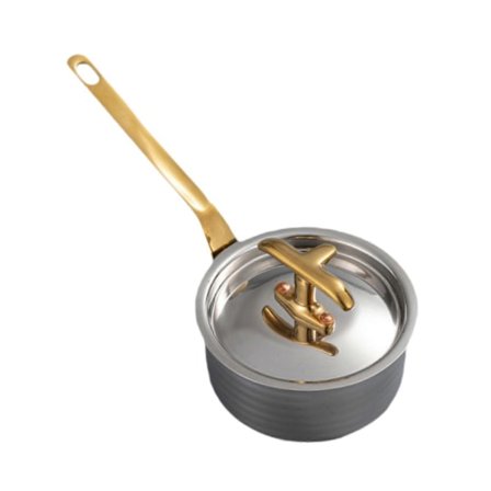 Mini Kasserolle 8cm Rustfritt Stål Sauskjele for Oppvarming av Sauser Smør Kaffe (FMY)