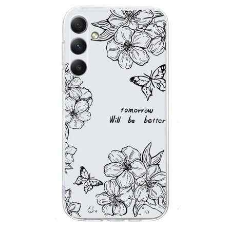 Vibe Samsung Galaxy A15 deksel - Sommerfuglblomst