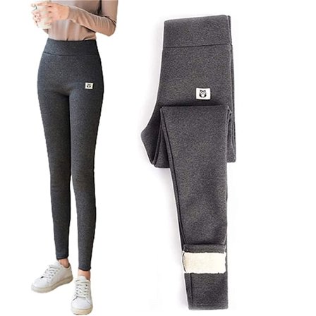 Vinter Damer Tykke Cashmere Uld Leggings Vindtætte Varme Elastiske Fleeceforede Strømpebukser