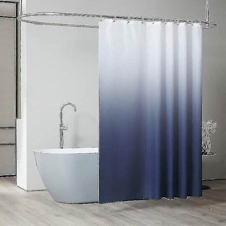 Bruseforhæng 200x200 cm med 16 kroge, ekstra bredt, vægtet, meldug resistent, mørkeblå, vandtæt - Perfet