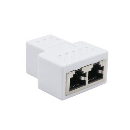 1. Cat6 Rj45 8p8c-kontakt til dobbel Rj45-splitter nettverkskabel Ethernet-adapter