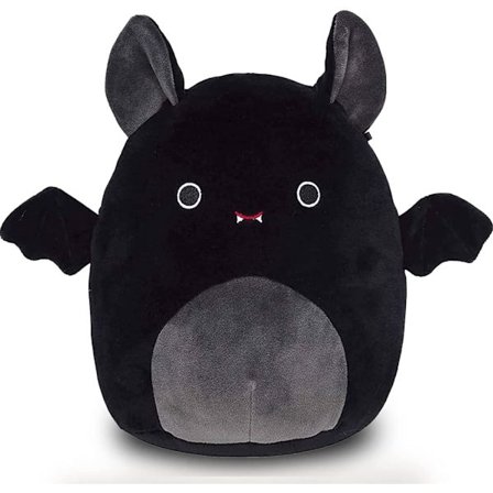 Squishmallow Bat Legetøj 12 tommer squishmallows store Dyr Plys Bamse,udstoppet dyr,, Ferie Fødselsdag Halloween Hjem Indretning Gave (sort, 30CM)