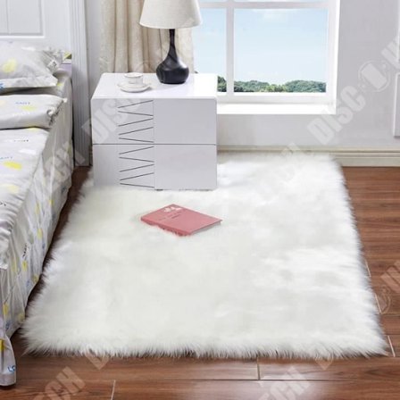 Matta - TD - Rektangulär - Syntetisk - Modern - 120x60 cm - Vit