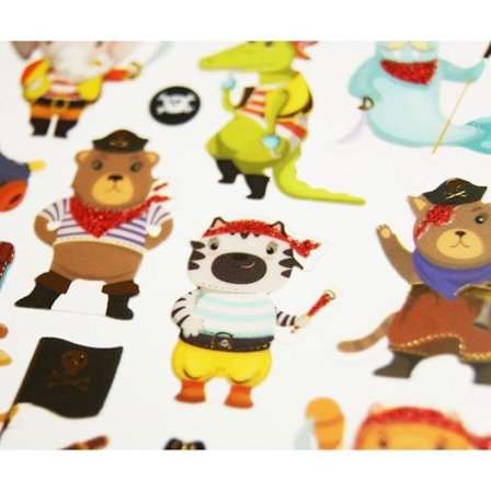 Autocollants - Piratdyr - Glimmer - 1,8 cm