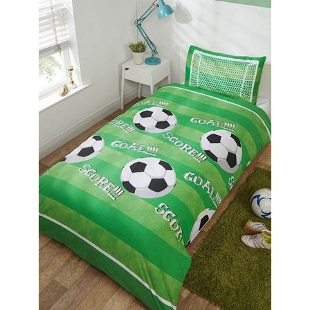 Rapport Mål Fotboll Cover Set Enkel Grön/Vit Green/White Single