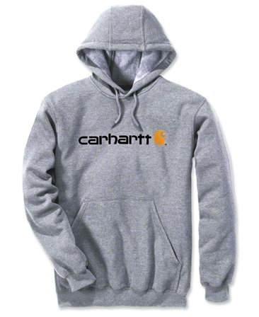 Carhartt Workwear Signature Logo Hooded Heather Grey