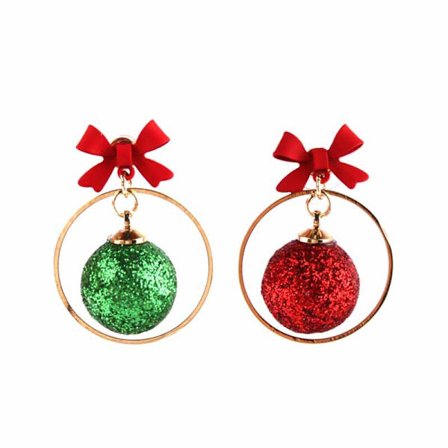 Juleøreringer for kvinner Xmas Dress Up Smykker Øredobber Chris