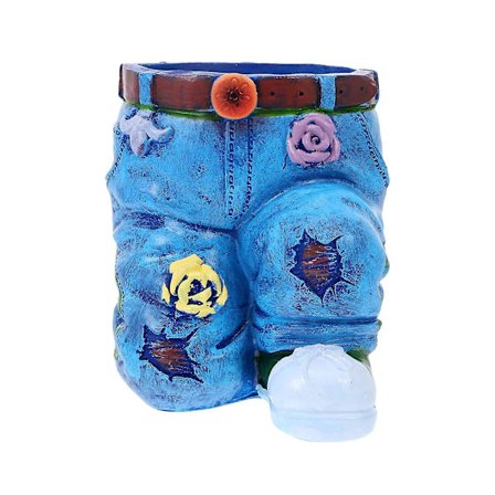 Piha-kukkaruukut Jeans-kukkaruukut Pihan Koristeet Hartsi-käsityöt Koriste-esineet Kukkaruukut Pihan Koristeet Veistos Fan0639