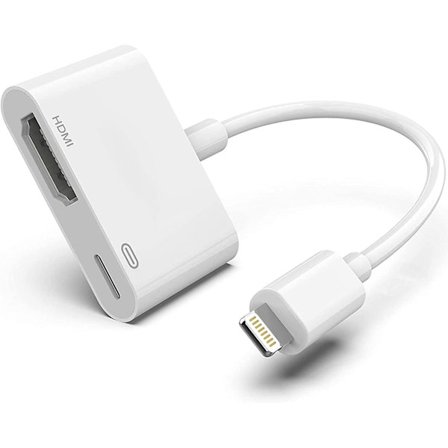 Digital Lightning AV-adapter kompatibel med iPhone og iPad til TV 【Apple MF