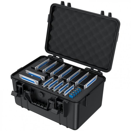 GRAUGEAR HDD/SSD Festplattenschutzkoffer 9x3,5 5x2,5 5xSSD