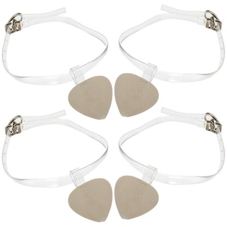 2 par avtakbare ankelstropper for høye hæler til kvinner, antiskli og mot løse hæler