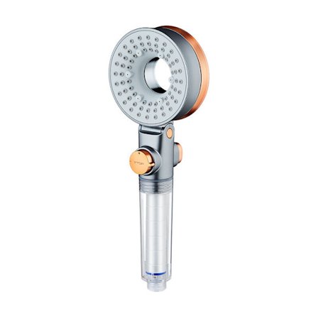 Vattenbesparande duschmunstycke, Anti-kalk duschmunstycke med filter, Högtrycksduschmunstycke med 3 strållägen, SPA duschmunstycke