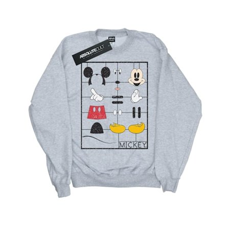 Disney Girls Mickey Mouse Construction Kit Sweatshirt 5-6 år