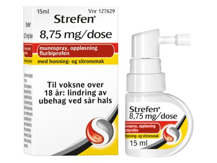 Strefen Munnspray 8,75mg/dose Honning og Sitron, 15 ml