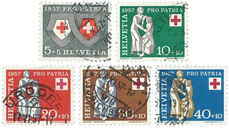 Schweiz 1957 - MICHEL 641/45 - Stemplet