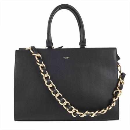 Ulrika Design Chunky Chain Tote Taske Sort, Dame Håndtasker, Størrelse: ONE Size