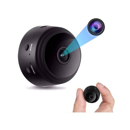 Trådlös dold kamera 1080P HD med mörkerseende och rörelsedetektering Svart YEMAESRE