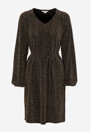 Cellbes of Sweden - Festkjole med glittertråder i gull / svart for damer i størrelse 38/40