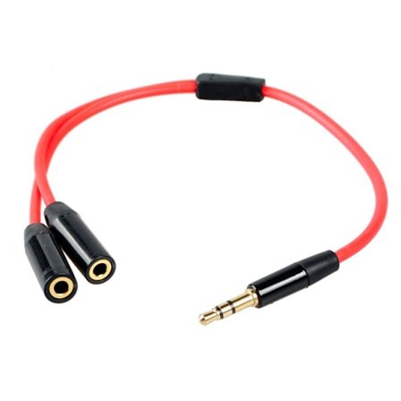 2st. 3.5 mm hane till 2 hona Y Splitter Audio kabel