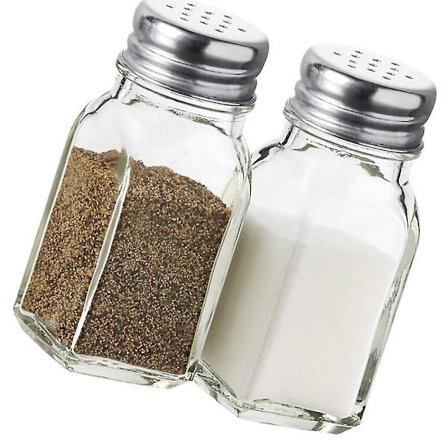 Salt- och pepparkvarnar i glasset (klart)BY