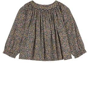 Bonpoint Smockee Griotte Floral Blouse Multicolor 12 Months - Tops - 12 months - Blue
