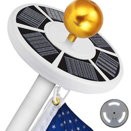 Solar Flagstangslys Opgraderet Flagstangs Solcellelys Forbedret Lysstyrke