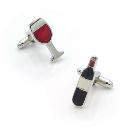 Kongque - Mansjettknapper for vinflaske og glass