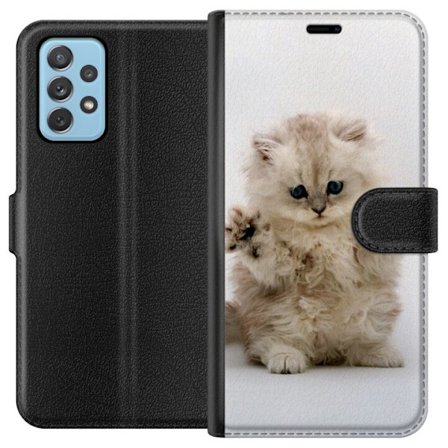 Kompatibelt Lommeboketui til Samsung Samsung Galaxy A52 5G Katt