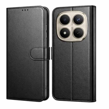 Xiaomi Redmi Note 15 PRO PLUS 5G - Musta Lompakkokotelo Magneettisuljenta, Korttitila Phonillico