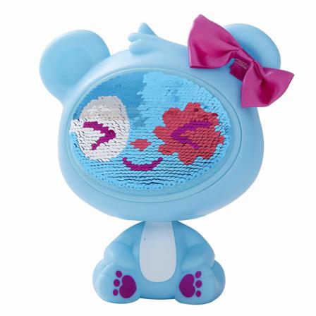 The Zequins Spark Blue Bear Leksaksfigur Docka Med Paljetter Blå
