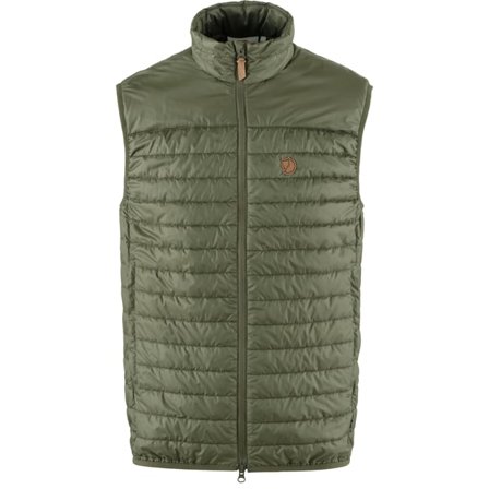 Fjällräven Men's Abisko Padded Vest in Laurel Green, Primaloft | Size: Medium