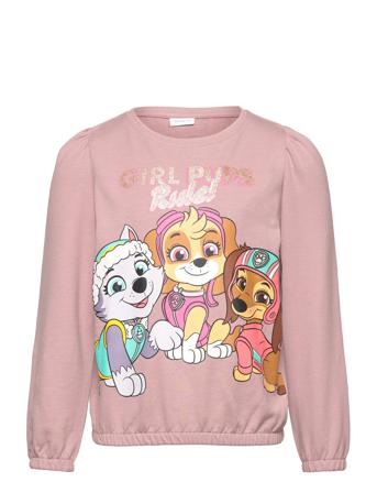 Nmfjulle Pawpatrol Sweat Unb Cplg Tops Sweatshirts & Hoodies Sweatshirts Pink Name It