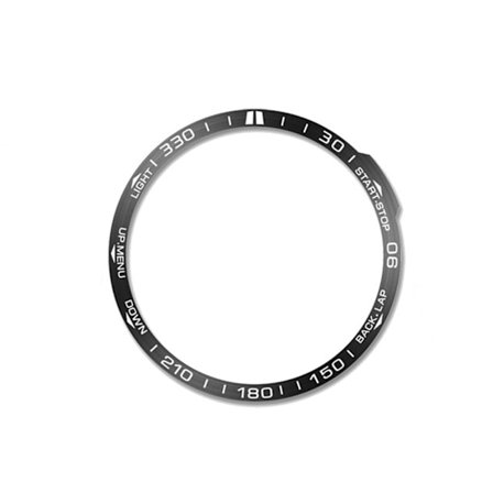 Stilfuld ramme kompatibel med Garmin Fenix ​​7X Black