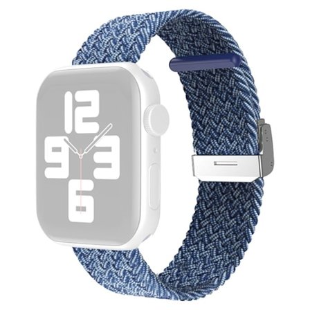 Apple Watch (45 mm) klockarmband i cool nylon - Blanda Blått
