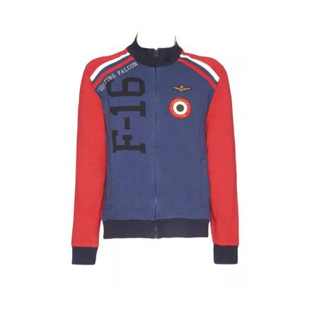 Aeronautica Militare, Sweatshirts ; Hoodies Niebieski, Mężczyzna, Rozmiar: M