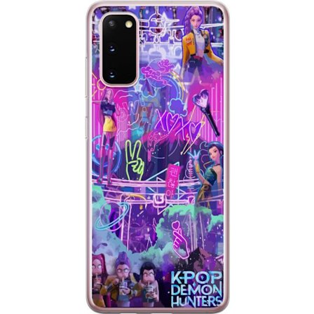 Yhteensopiva Puhelinkuori Samsung Galaxy S20 Kpop Demon Hunters Neon City Lights Purple Glow Idol Energy Vibes