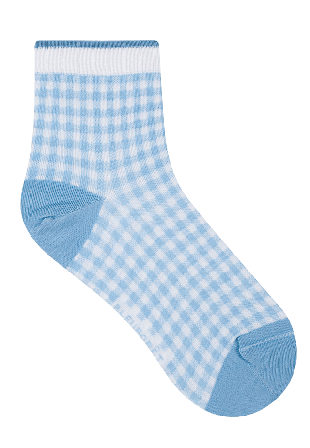 BleuForêt Socka,Vichyrutor Sockor Dam Blå 36/38