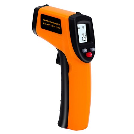 Laser infrarød termometer digital pistol -50-600°C, gul