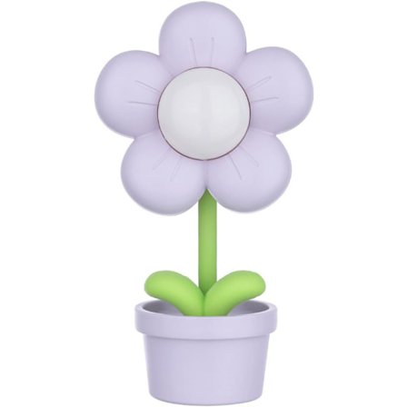 Batteridrevet nattlampe - Mini dekorativ blomst for øynene, ZQKLA