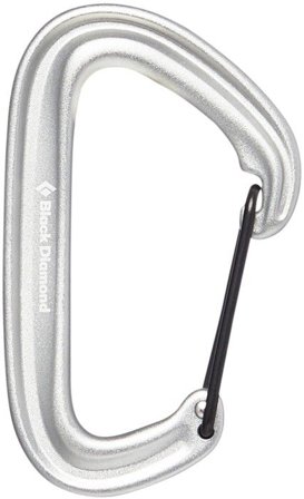 Black Diamond Litewire karabiinihaka, vaaleanharmaa